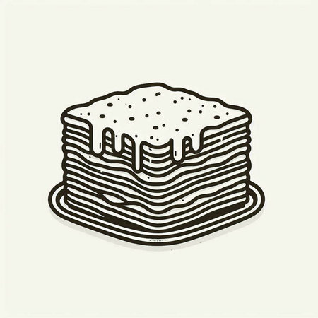 Pancakes doodle icon, vector illustration. Stack of pancakes