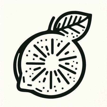 Fruit icon, hand drawn, vector illustration. Sketch style.の写真素材