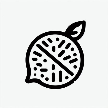 Lemon icon. Vector illustration. Isolated on white background.の写真素材