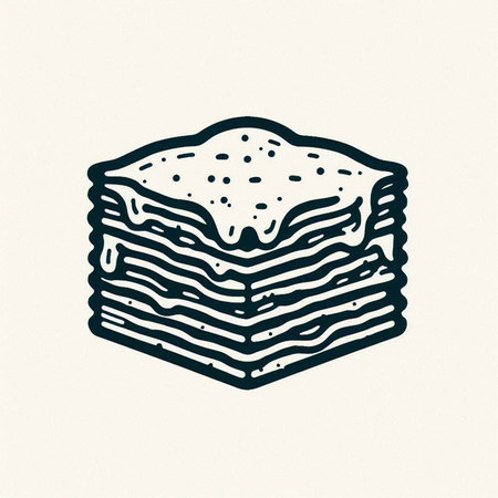 Stack of pancakes. Doodle style. Hand drawn illustration. Vector.