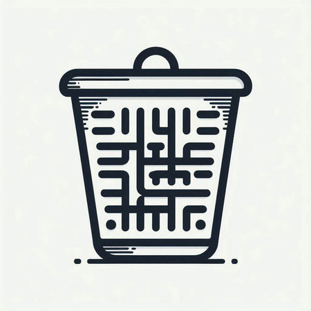 Trash can icon, vector illustration. Flat design style EPS 10の写真素材