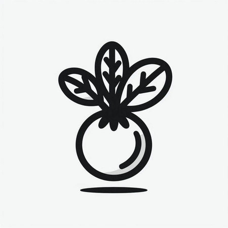 Vegetable vector icon. Hand drawn vegetable icon. Vector illustration.
