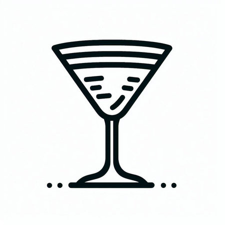 Cocktail icon. Alcoholic drink symbol. Vector illustration.の写真素材