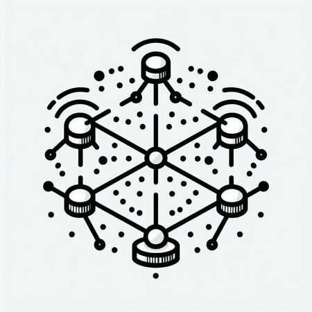 Network icon isolated on white background. Internet connection. Vector illustration.