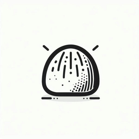 Vector illustration of a ball on a white background. Flat style.