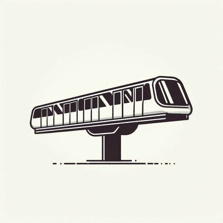 Subway station icon. Vector illustration in retro style. EPS 10