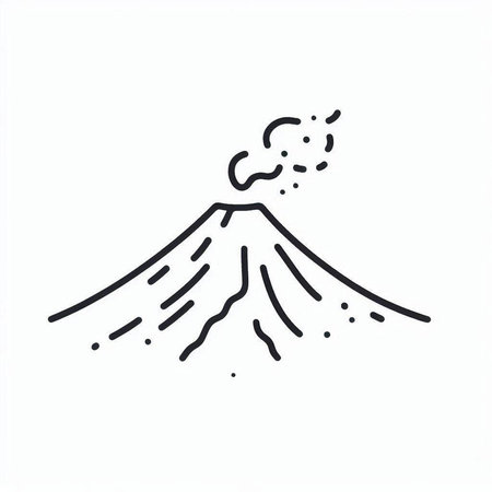 Volcano icon. Simple element of volcano icon for templates, web design and infographics.
