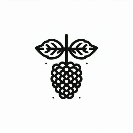 Grapes. Hand drawn vector illustration isolated on white background.の写真素材