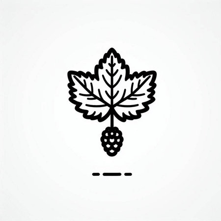 Blackberry icon. Vector illustration. Isolated on white background.の写真素材