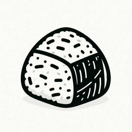 Sushi. Vector illustration. Isolated on a white background.
