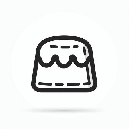Cake icon on white background. Vector illustration. Eps 10.