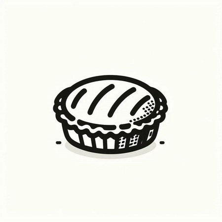 Cake icon, vector illustration, eps10, no transparency