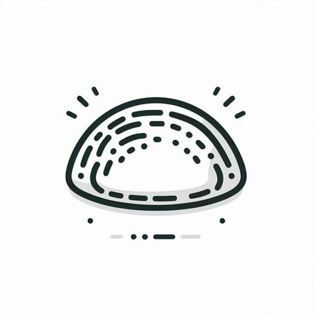 Illustration of a cake icon on white background. Vector illustration.