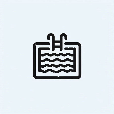 Water filtration icon vector isolated on white. Water filtration symbol.