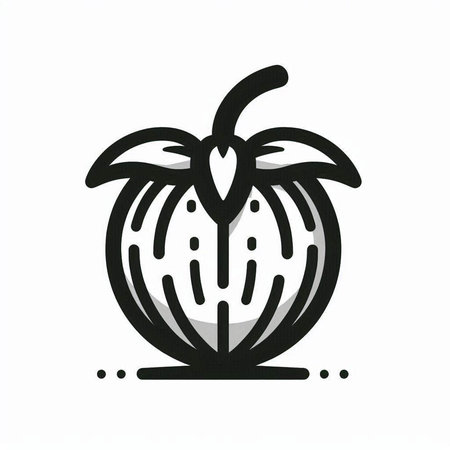 Apple icon. Vector illustration. Isolated on the white background.