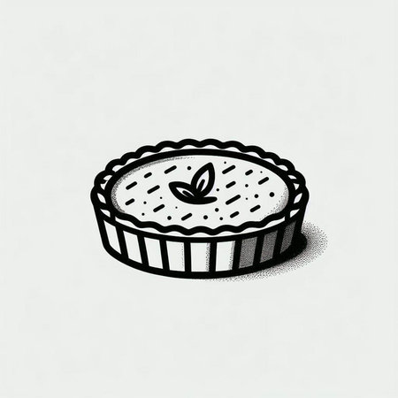 Cake icon. Hand drawn vector illustration in doodle style.