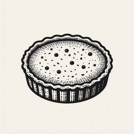 Hand drawn sketch of a cupcake. Vector illustration. Vintage style.