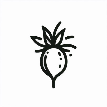 Hand drawn doodle vector illustration of berry. Isolated on white background.