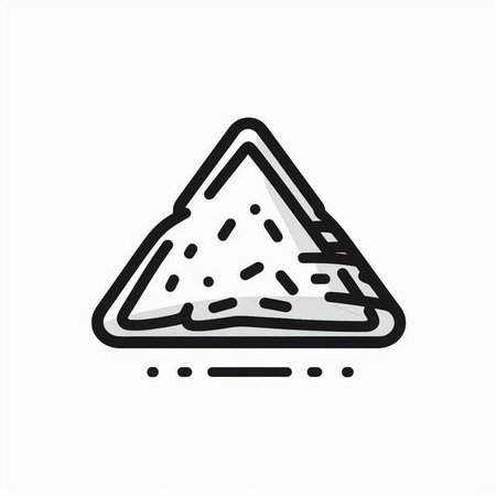 Nachos icon in flat style. Nachos vector illustration on white isolated background. Nachos sign...