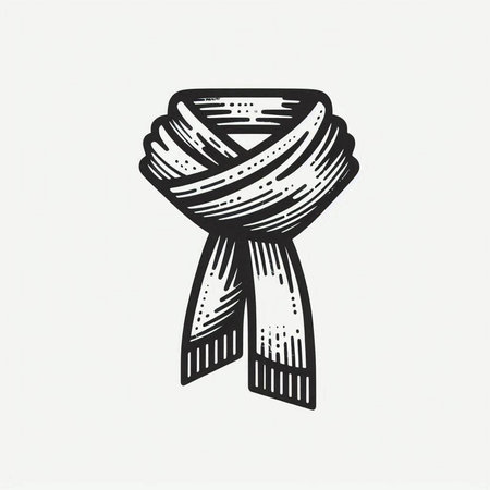 Drawing of a cloth on a white background. Vector illustration.