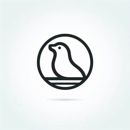 seal vector icon. animal vector icon. flat design style.の写真素材