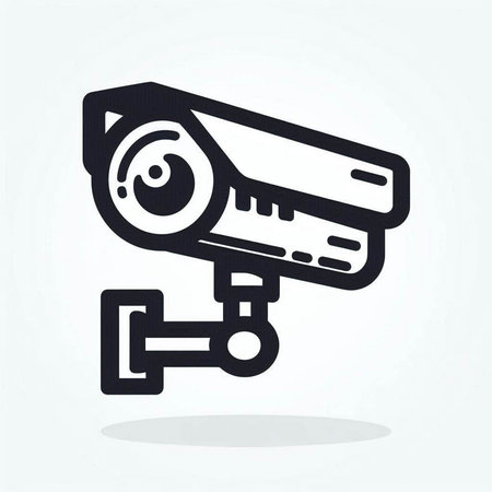 CCTV camera icon, vector illustration. Flat design style eps 10