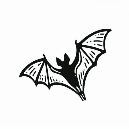 Bat icon vector isolated on white background. Vector illustration. Eps 10.