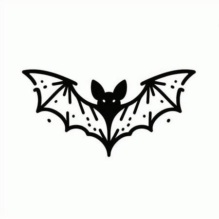 Bat icon isolated on white background. Vector illustration. Eps 10.