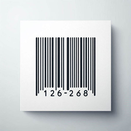 Barcode icon on white background. Vector illustration. Eps 10.