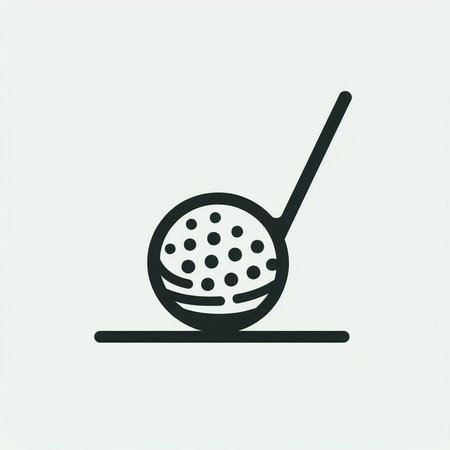 Golf club icon, vector illustration. Flat design style eps 10の写真素材