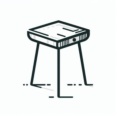 stool icon on white background. vector illustration. eps 10