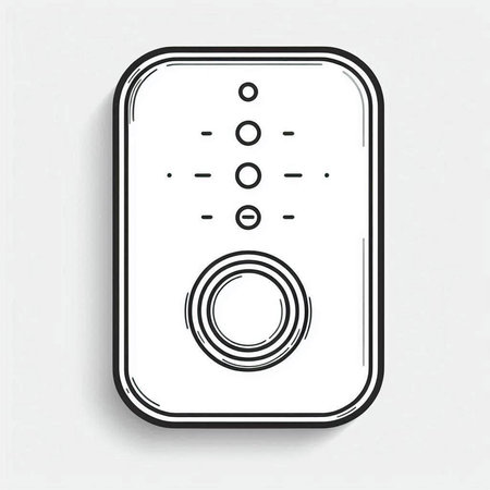 power button doodle vector icon. Drawing sketch illustration hand drawn line.