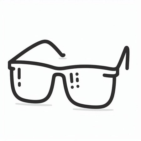 Sunglasses icon on white background. Vector illustration. Eps 10.