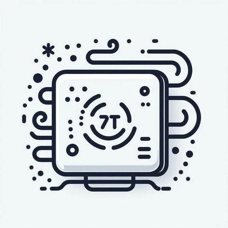 Circuit board vector icon. Artificial intelligence and machine learning concept.
