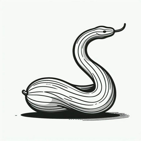 snake on a white background, vector illustration, eps 10
