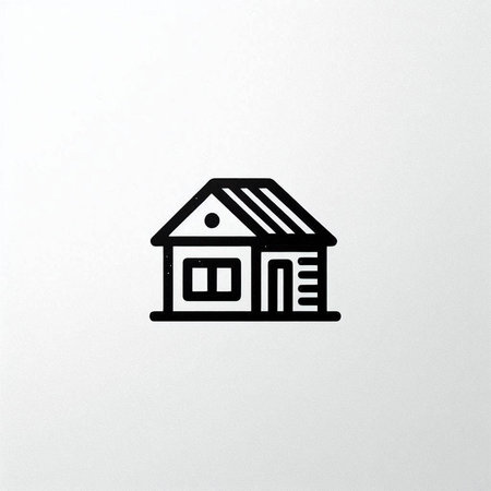 House icon on the white background. Illustration for your design.