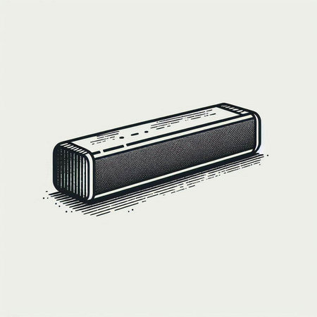 Wireless speaker. Isolated on white background. Vector illustration.