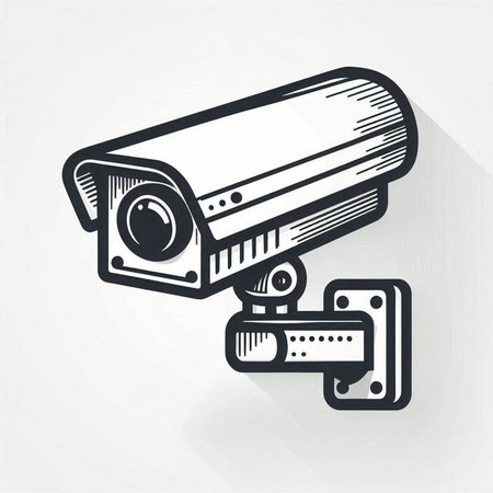 surveillance camera icon,sign,best 3D illustration,icon