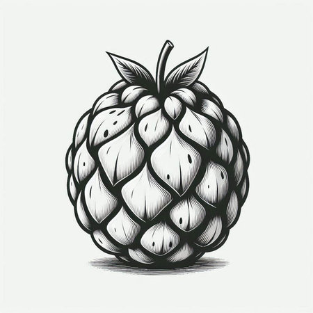 Raspberry fruit hand drawn vector illustration. Isolated on white background.の写真素材