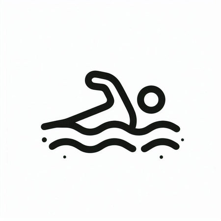 Swimming icon vector. Swimming icon vector. Swimming icon vectorの写真素材