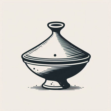 Vase. Hand drawn vector illustration. Vintage engraving.