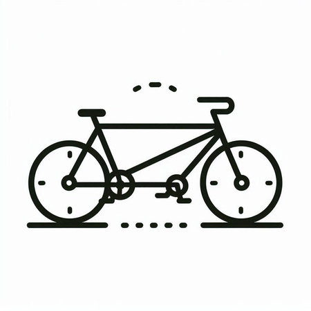 bicycle icon on the white background. vector illustration eps 10の写真素材