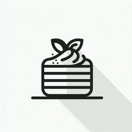 Cake vector icon. Black illustration isolated on white background for graphic and web design.