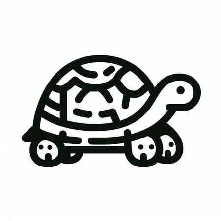 turtle on a white background, vector illustration, eps 10