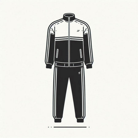 Men's jacket and pants. Vector illustration of a man's jacket.