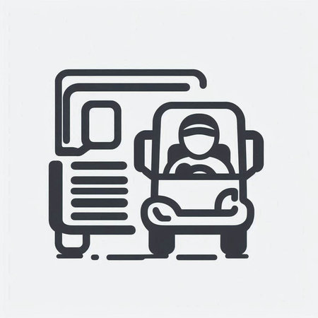 Bus driver vector icon, bus driver vector icon, bus driver icon