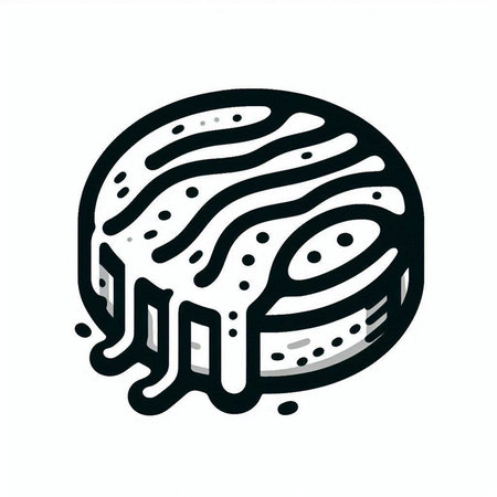 Cake icon. Vector illustration. Isolated on white background.