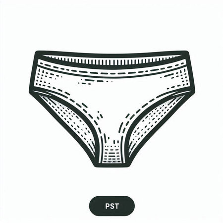 Women's panties. Women's underwear. Vector illustration on a white background.