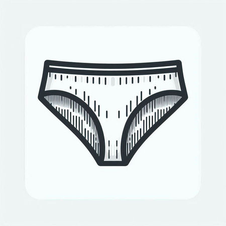 Underwear icon, vector illustration. Flat design style. Underwear icon.