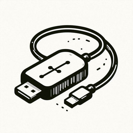 Usb flash drive isometric vector icon isolated on the white background